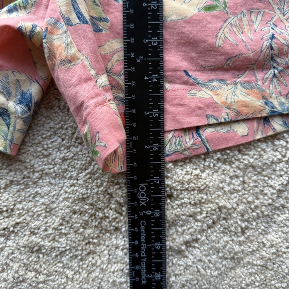 Sanctuary Linen Blend Pink Floral Paperbag Shorts NWT S - Picture 7 of 7